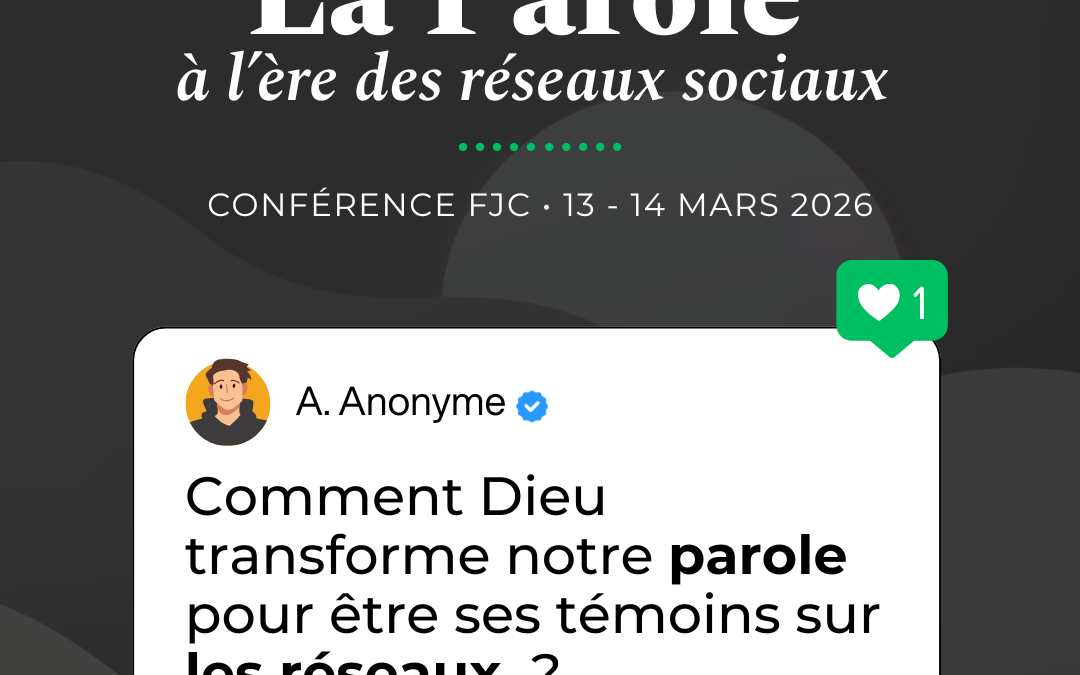 Annonce : La conférence FJC 2026 revient avec un sujet de théologie pratique