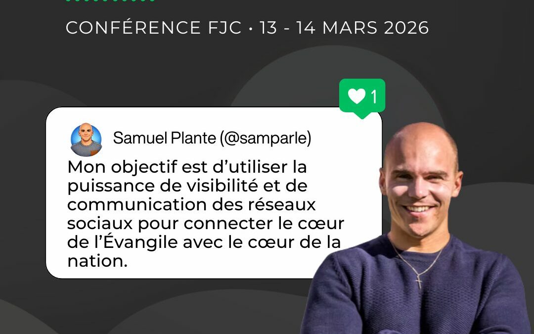 Conférence FJC – Témoignage d&rsquo;un Youtuber chrétien SamParle